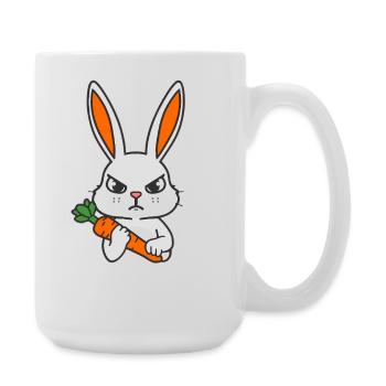 QW_NAC_SZARY_Z_BIALYM_NAPISEM - Grande tasse 440 ml - blanc - Droite