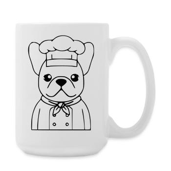 Résumé du Frenchie Chef Baker - Grande tasse 440 ml - blanc - Droite