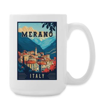 Experience Breathtaking Merano in Italy - Large Mug 440 ml - white - Right