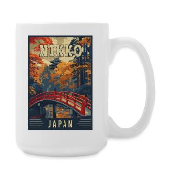 Discover Tranquility of Nikko in Japan - Large Mug 440 ml - white - Right