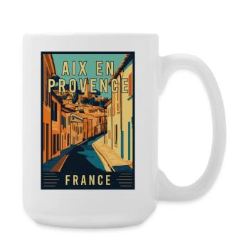 Discover Charming Aix-en-Provence in France - Large Mug 440 ml - white - Right