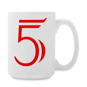 5. ANNIVERSAIRE. 5 ANS. 5e ANNIVERSAIRE. ENFANT - Grande tasse 440 ml - blanc - Droite