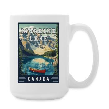 Explore Moraine Lake in Canada Banff National Park - Large Mug 440 ml - white - Right