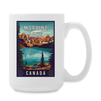 Experience Moraine Lake Canada Banff National Park - Large Mug 440 ml - white - Right