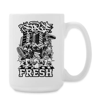 Breakdance | B-Boy | Hip Hop - Grande tasse 440 ml - blanc - Droite