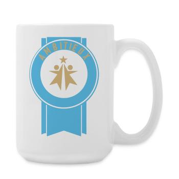 Ambitieux  - Grande tasse 440 ml - blanc - Droite