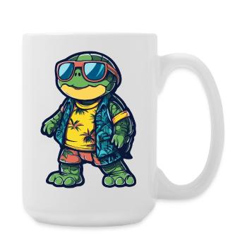 Turtle Comic Holiday - Grande tasse 440 ml - blanc - Droite