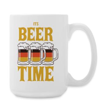 Funny beer saying - Large Mug 440 ml - white - Right
