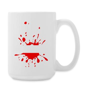 Mud Run Woman – Splash Runner - Large Mug 440 ml - white - Right
