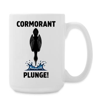Kormoran Plongeon Mer Tauchkormoran - Große Tasse 440 ml - Weiß - Rechts