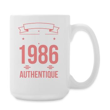 Anniversaire 40 ans - Originale - Août 1986 - Grande tasse 440 ml - blanc - Droite