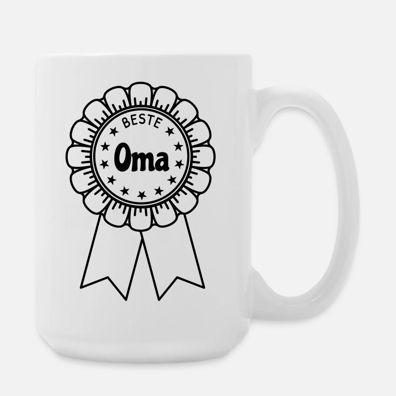 Beste Oma - Große Tasse 440 ml - Weiß