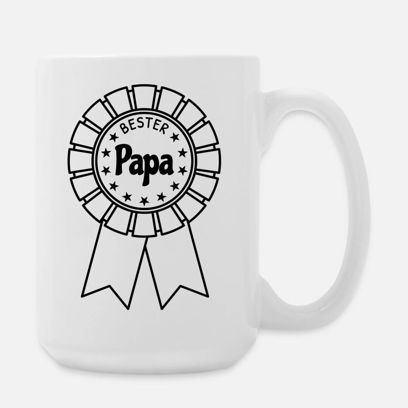 Bester Papa - Große Tasse 440 ml - Weiß