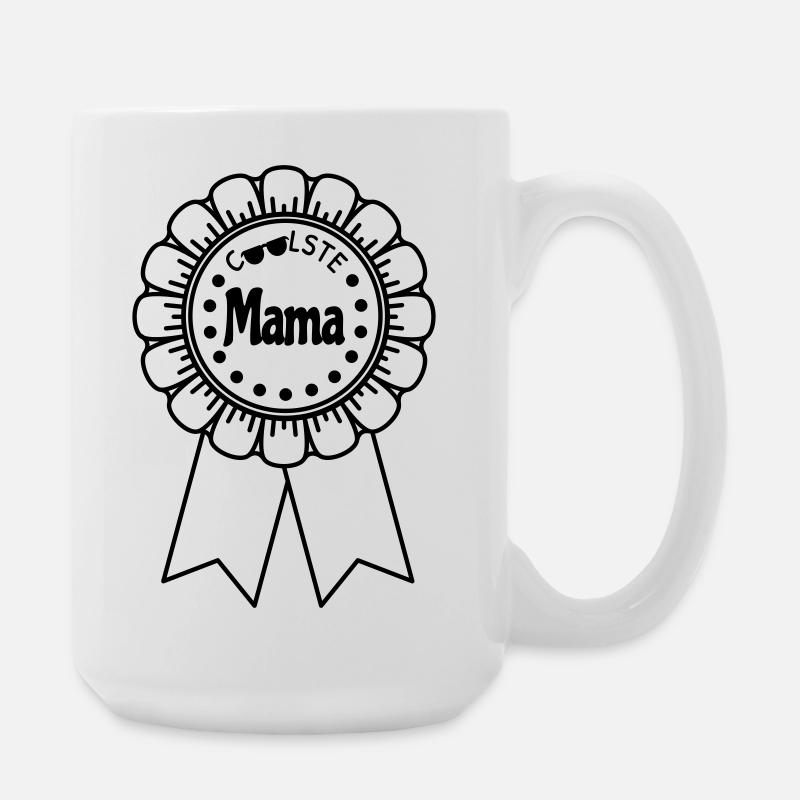 coolest mom - Large Mug 440 ml - white