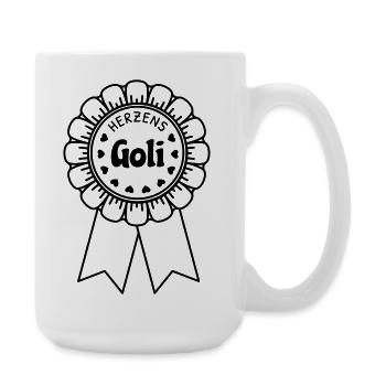 Herzens Goli - Große Tasse 440 ml - Weiß - Rechts
