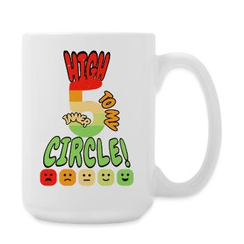 High 5 For My Inner Circle - Große Tasse 440 ml - Weiß - Rechts