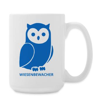 Minimalistisches Wiesenbewacher Design - Große Tasse 440 ml - Weiß - Rechts