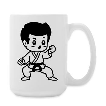 Karaté pour enfants - Grande tasse 440 ml - blanc - Droite