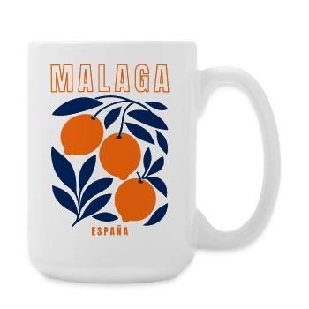 Malaga Spanien Orangen  - Große Tasse 440 ml - Weiß - Rechts