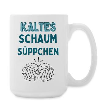Kalteschaum Süppchen Typo - Große Tasse 440 ml - Weiß - Rechts