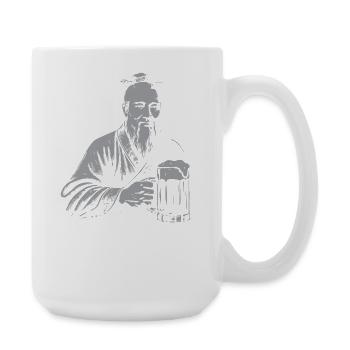 Confucius rit : Sad Joy Tee - Grande tasse 440 ml - blanc - Droite