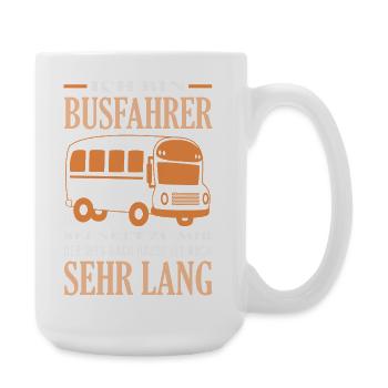 Busfahrer Weg Nach Hause Lang - Große Tasse 440 ml - Weiß - Rechts