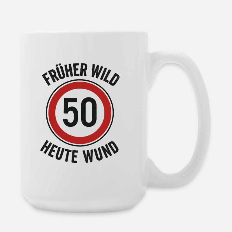 50 iger - Humor - Große Tasse 440 ml - Weiß