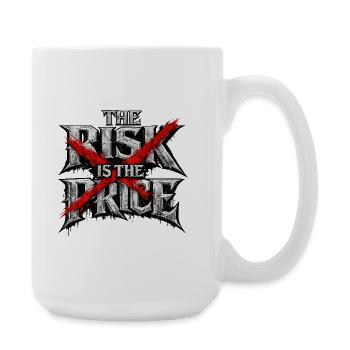 Cross Risk: Rebellious Red X - Große Tasse 440 ml - Weiß - Rechts