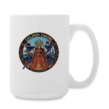Brautkönigin mit Tänzern - Große Tasse 440 ml - Weiß - Rechts