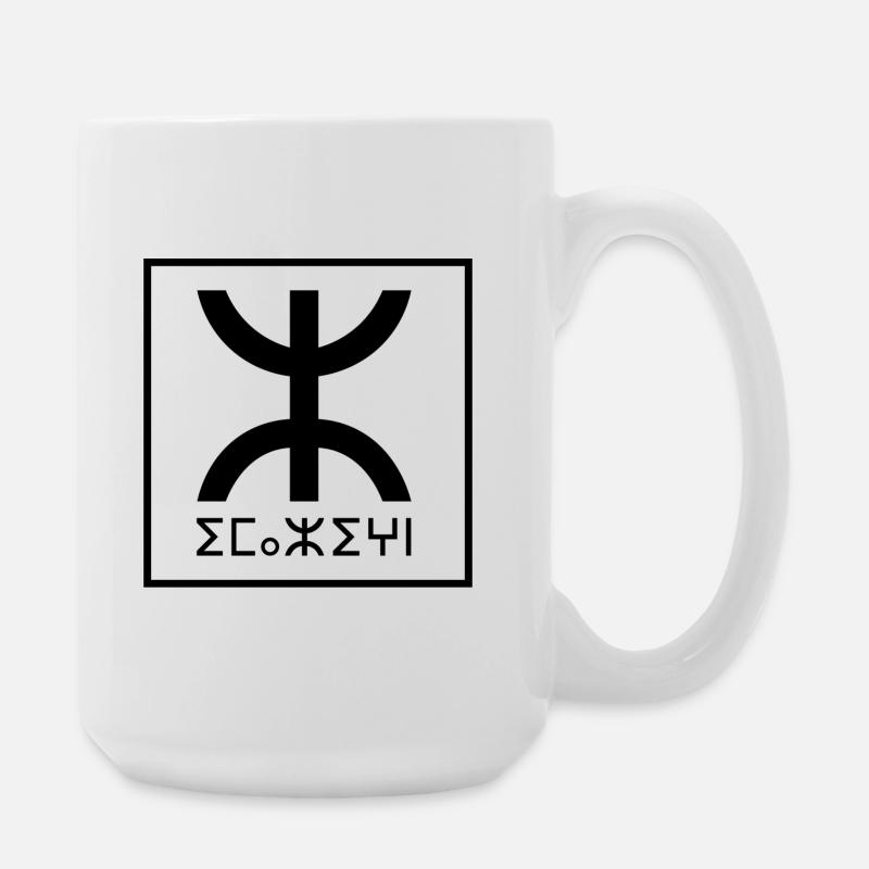 Amazigh Black Force - Large Mug 440 ml - white