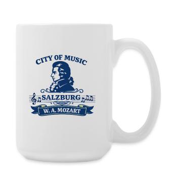 Salzburg Mozart City of Music Austria - Large Mug 440 ml - white - Right