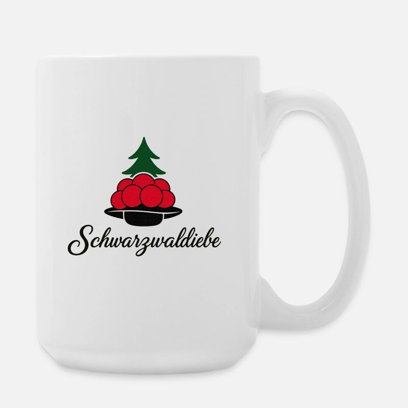 Black Forest Thieves Wild Berries Christmas Tree - Large Mug 440 ml - white