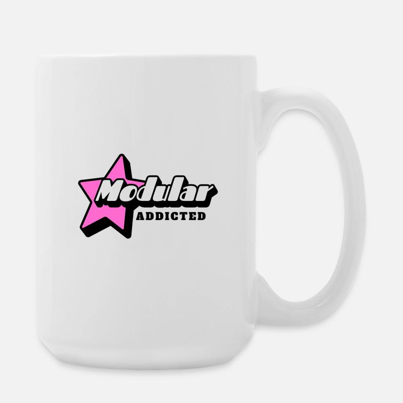 Synthétiseur modulaire Addicted - Grande tasse 440 ml - blanc