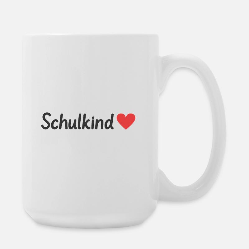 Schulkind - Große Tasse 440 ml - Weiß