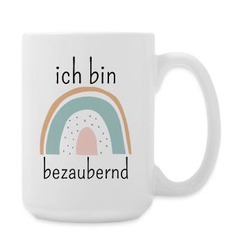 Pastellbogen Regenbogen Zauber - Große Tasse 440 ml - Weiß - Rechts