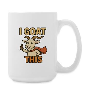 i Goat this Goat this Goat Superhero T-Shirt - Large Mug 440 ml - white - Right