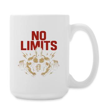 No Limits – Kraft und Stärke - Große Tasse 440 ml - Weiß - Rechts