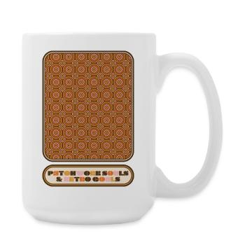 Patchwork Souls & Retro Goals – Motif des années 70 - Grande tasse 440 ml - blanc - Droite