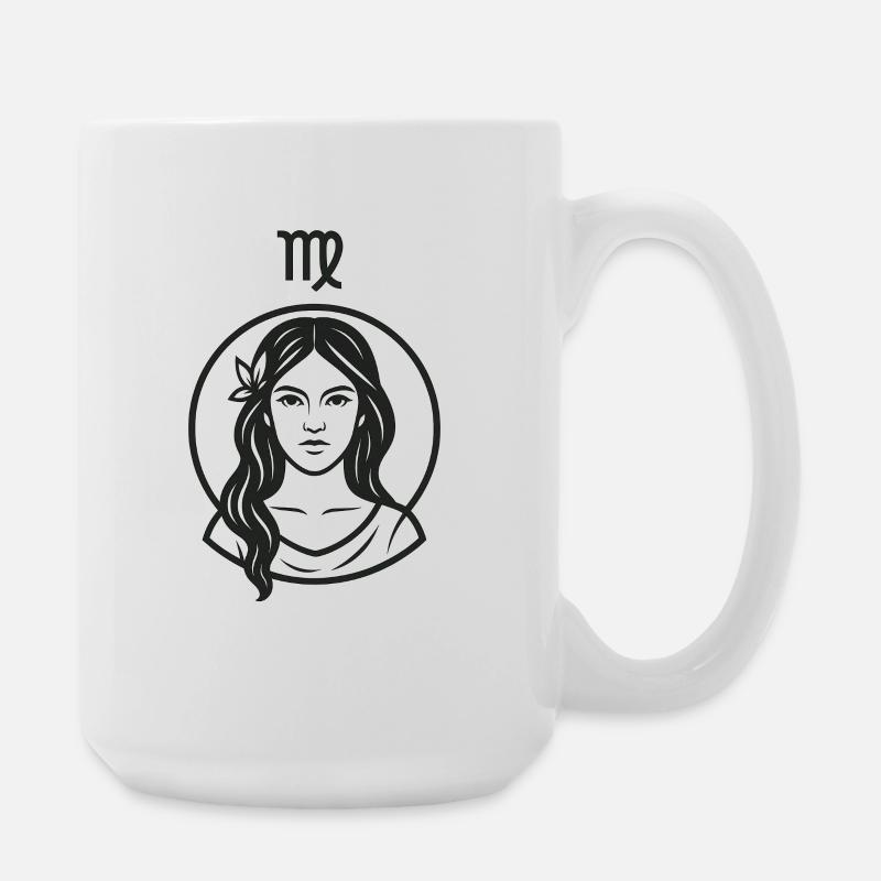 Zodiac sign Virgo - Large Mug 440 ml - white