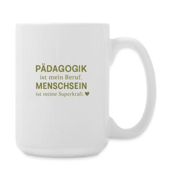 Pedagogy is my profession - Large Mug 440 ml - white - Right