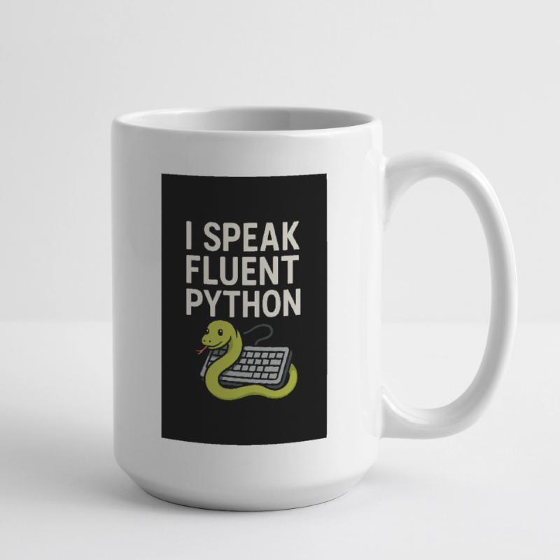 Python Coding Snake Large Mug 440 ml
