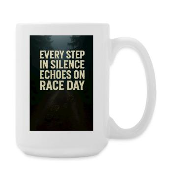 Step_in_Silence - Large Mug 440 ml - white - Right