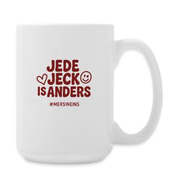 Every Jeck is different - Cologne eye-catcher - Large Mug 440 ml - white - Right