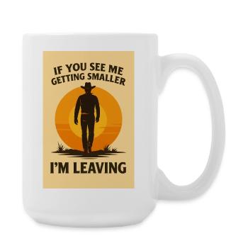 Western cowboy coucher de soleil motif design - Grande tasse 440 ml - blanc - Droite