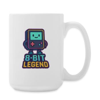 8-Bit Legend Retro Gaming Character - Large Mug 440 ml - white - Right
