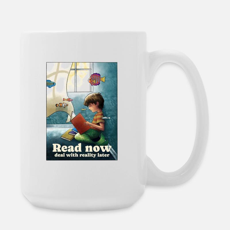 Lire sous la surface - Grande tasse 440 ml - blanc