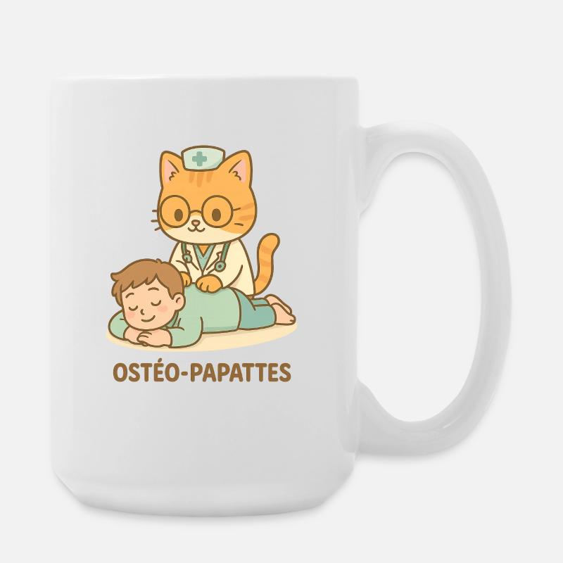 Ostéo-Papattes - Grande tasse 440 ml - blanc