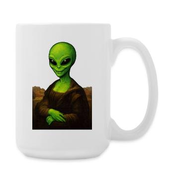 Alionde - Portrait of ET with Renaissance style - Large Mug 440 ml - white - Right