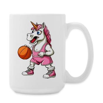 Unicorns Basketball - Large Mug 440 ml - white - Right