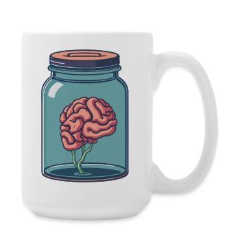 Cerveau Idée de Cadeau Pour Etudiant Médecine - Grande tasse 440 ml - blanc - Droite